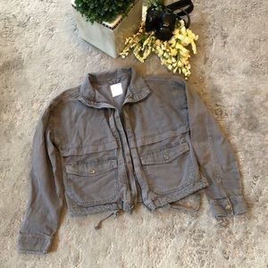 SO Gray Crop Jacket